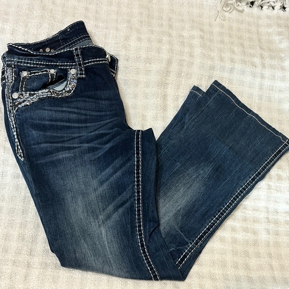 Grace Blue Bootcut Jeans - Picture 1 of 6